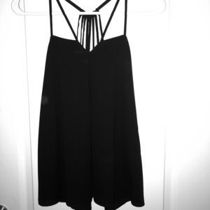 Black strappy tank top